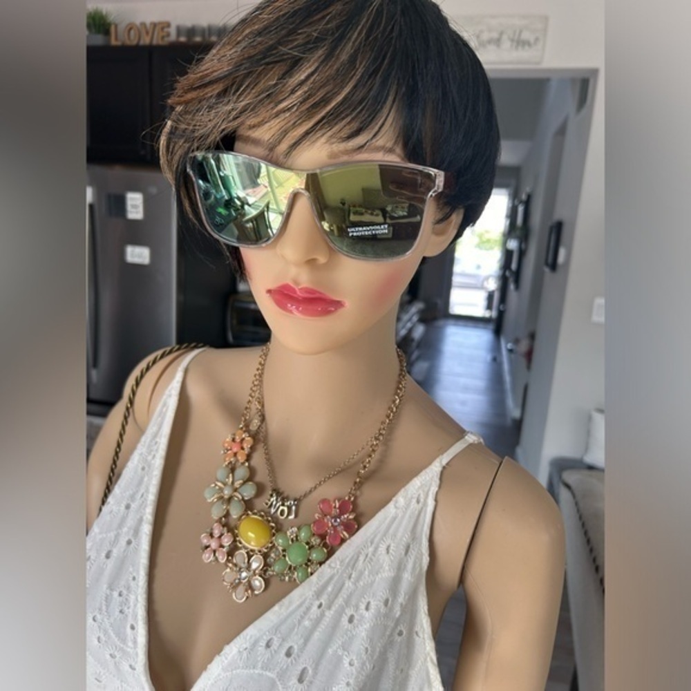 ๐NWT translucent rainbow ๐ mirror sunglasses ๐ sunshades - Picture 13 of 14